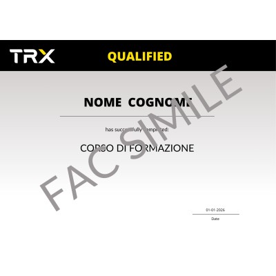 Recupero Certificato Corsi di formazione TRX