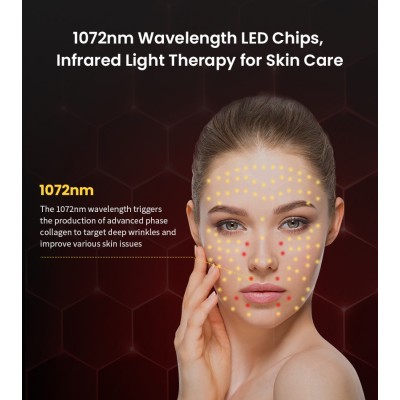 Maschera LED Viso in Silicone per Fototerapia
