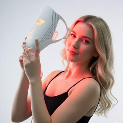 Maschera LED Viso in Silicone per Fototerapia