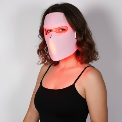 Maschera LED Viso 4D Fototerapia Anti-Age | Trattamento Acne e Collagene