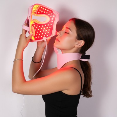 Maschera LED Viso 4D Fototerapia Anti-Age | Trattamento Acne e Collagene