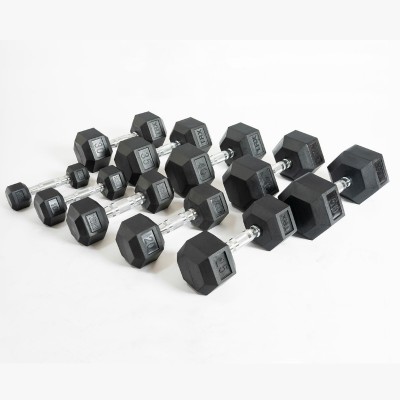 TRX® Hex Rubber Dumbbells - Manubri Palestra